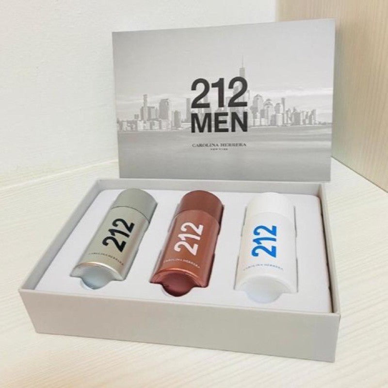 Carolina Herrera 212 Mens Gift set - 3 x 30ml - Fragrance Deliver SA