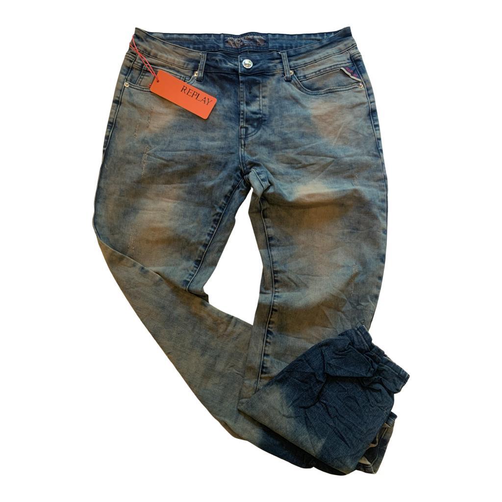 REPLAY “PP2206” blue-brown denim jeans (Style R1021-3)