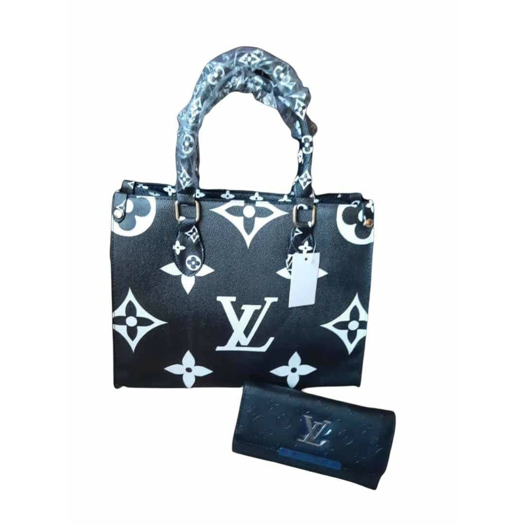 LV Bag - with purse (Black) - Fragrance Deliver SA