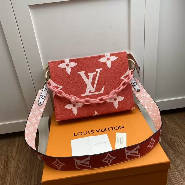 LV Bag - Colourful Pink And Red