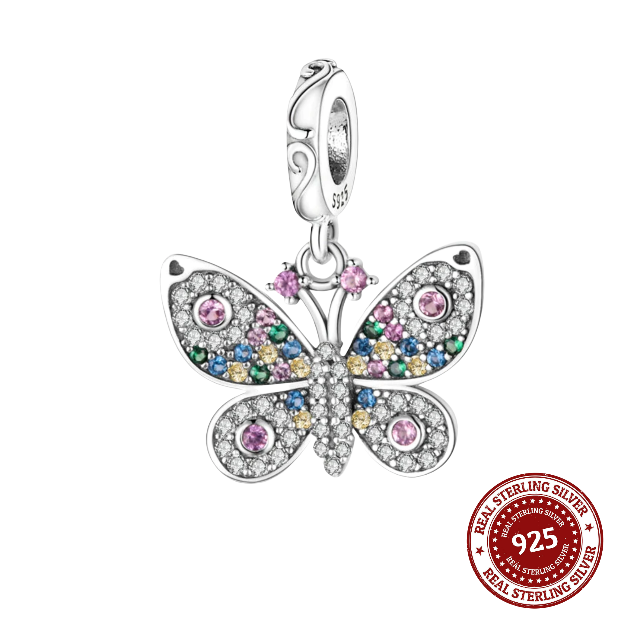 Colorful Butterfly Charm