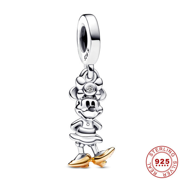 Minnie Mouse Gold And Silver Charm