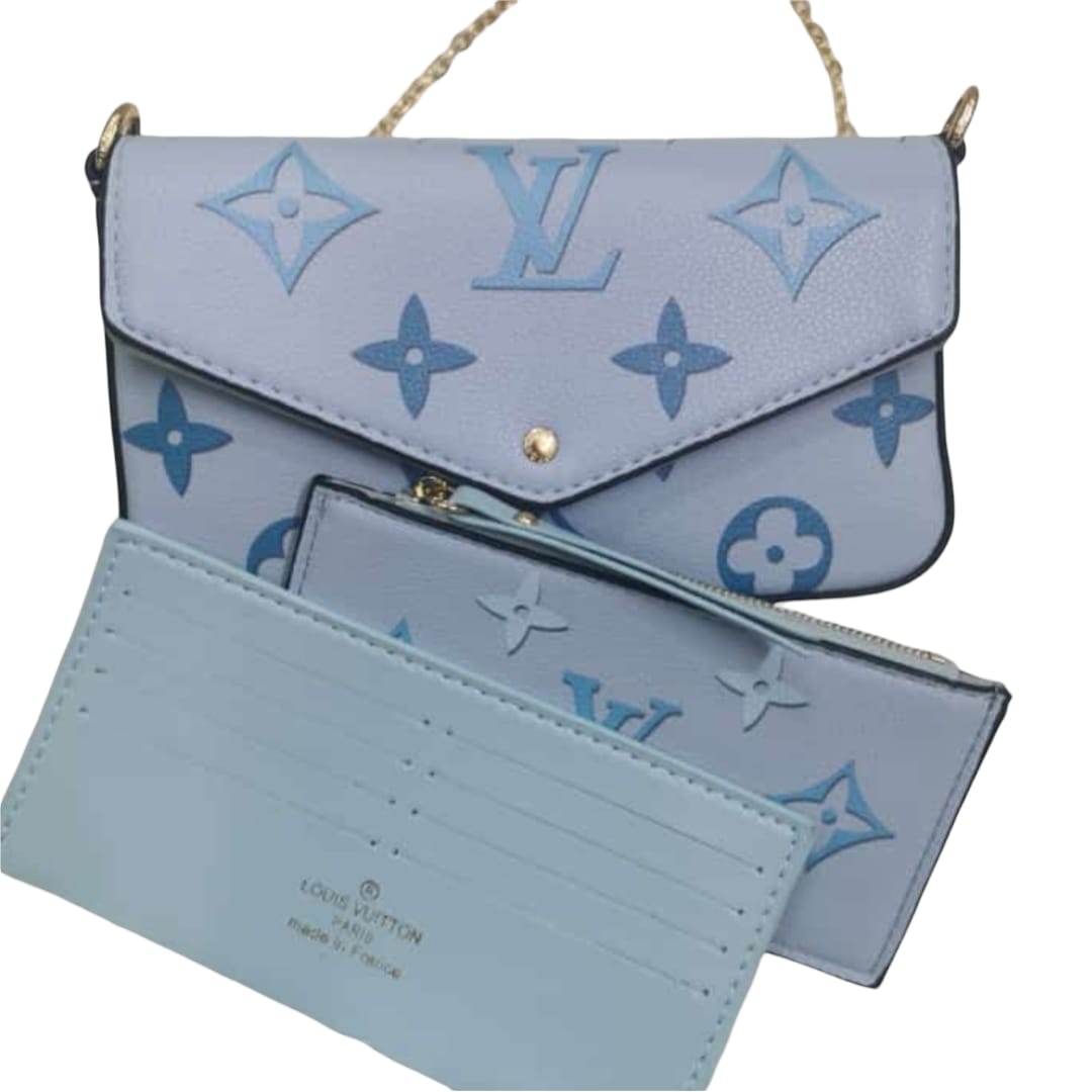 LV bag - Blue With Purse - Fragrance Deliver SA