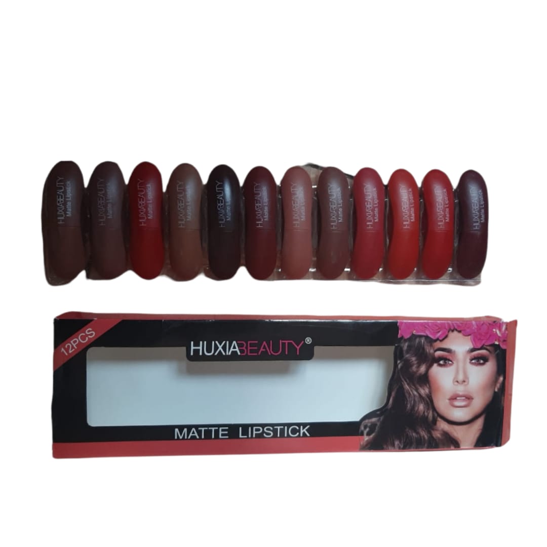 Hux B Makeup - 12 Piece Matte Lipstick - Fragrance Deliver SA