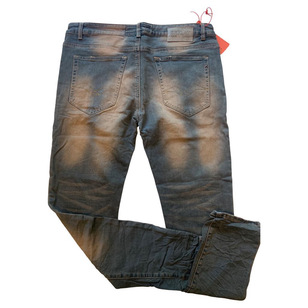 REPLAY “PP2206” blue-brown denim jeans (Style R1021-3) - Fragrance Deliver SA